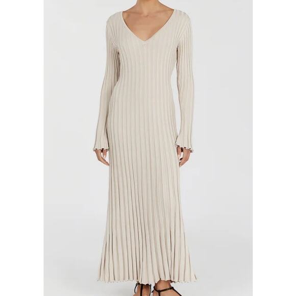 DISSH Dresses & Skirts - DISSH Reign Stone Long Sleeve Knit Midi Dress - NWT Size XL